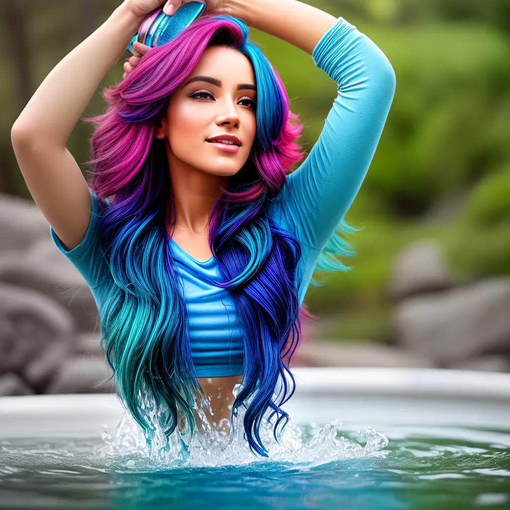Fotos cuidados cabelo colorido lavagem protecao