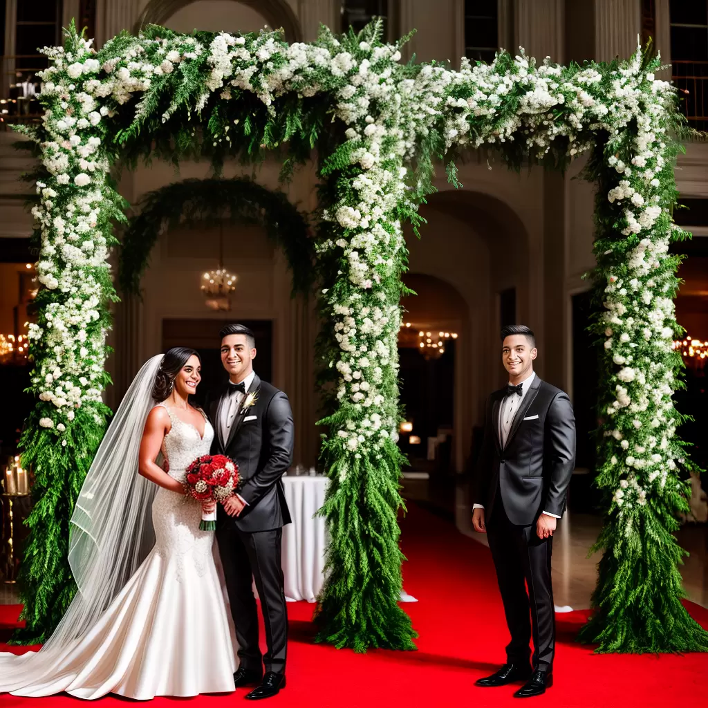 Fotos casamento tapete vermelho arco floral recepcao luzes Fotos casamento tapete vermelho arco floral recepcao luzes
