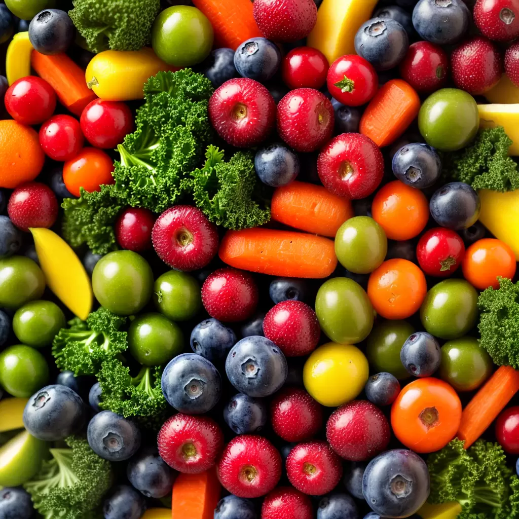 Fotos frutas legumes coloridos saude pele