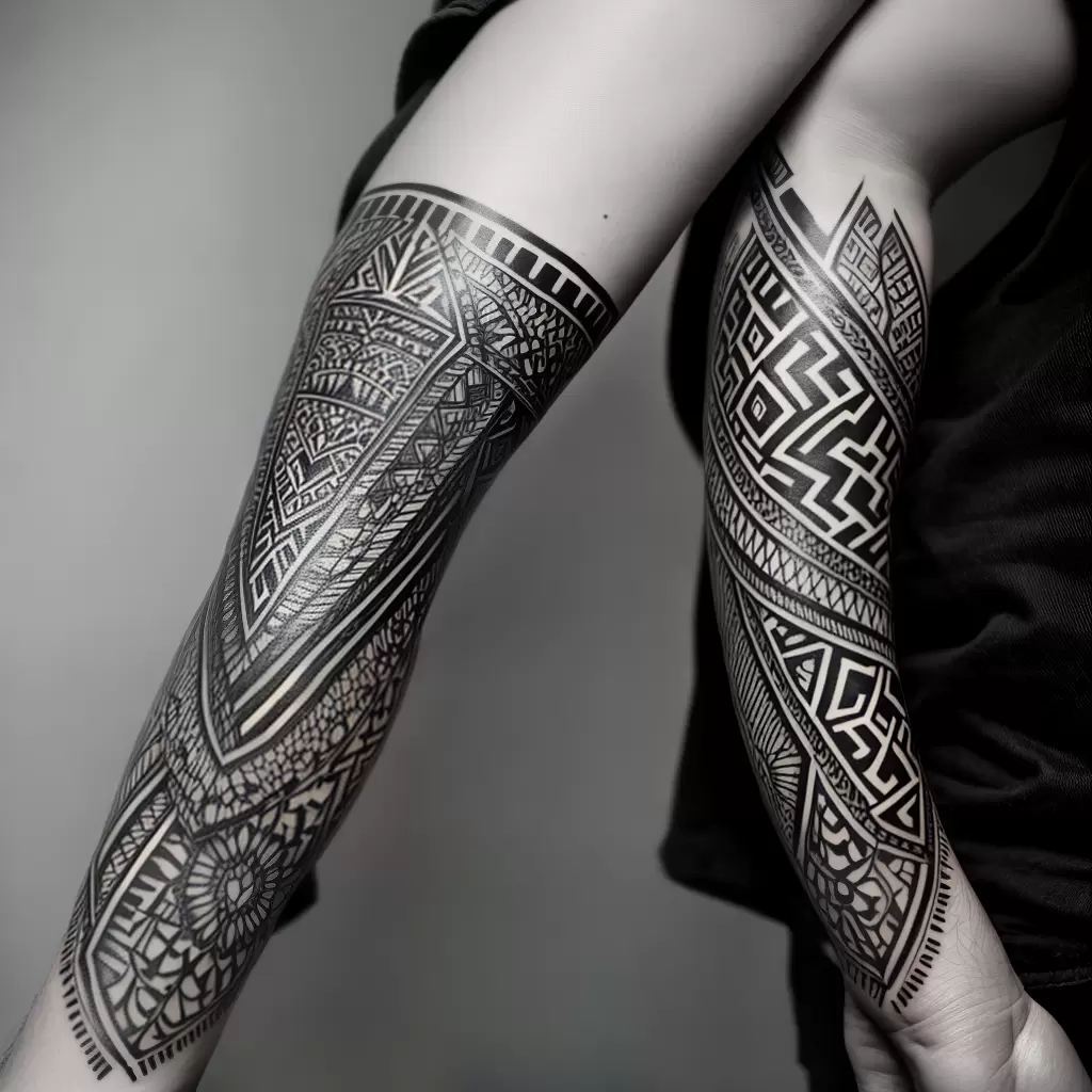 Fotos tatuagem tribal braco geometrico Fotos tatuagem tribal braco geometrico