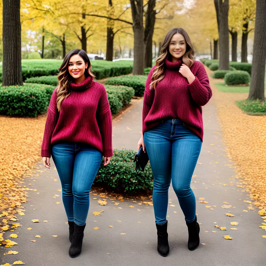 Fotos modelo plus size outono moda