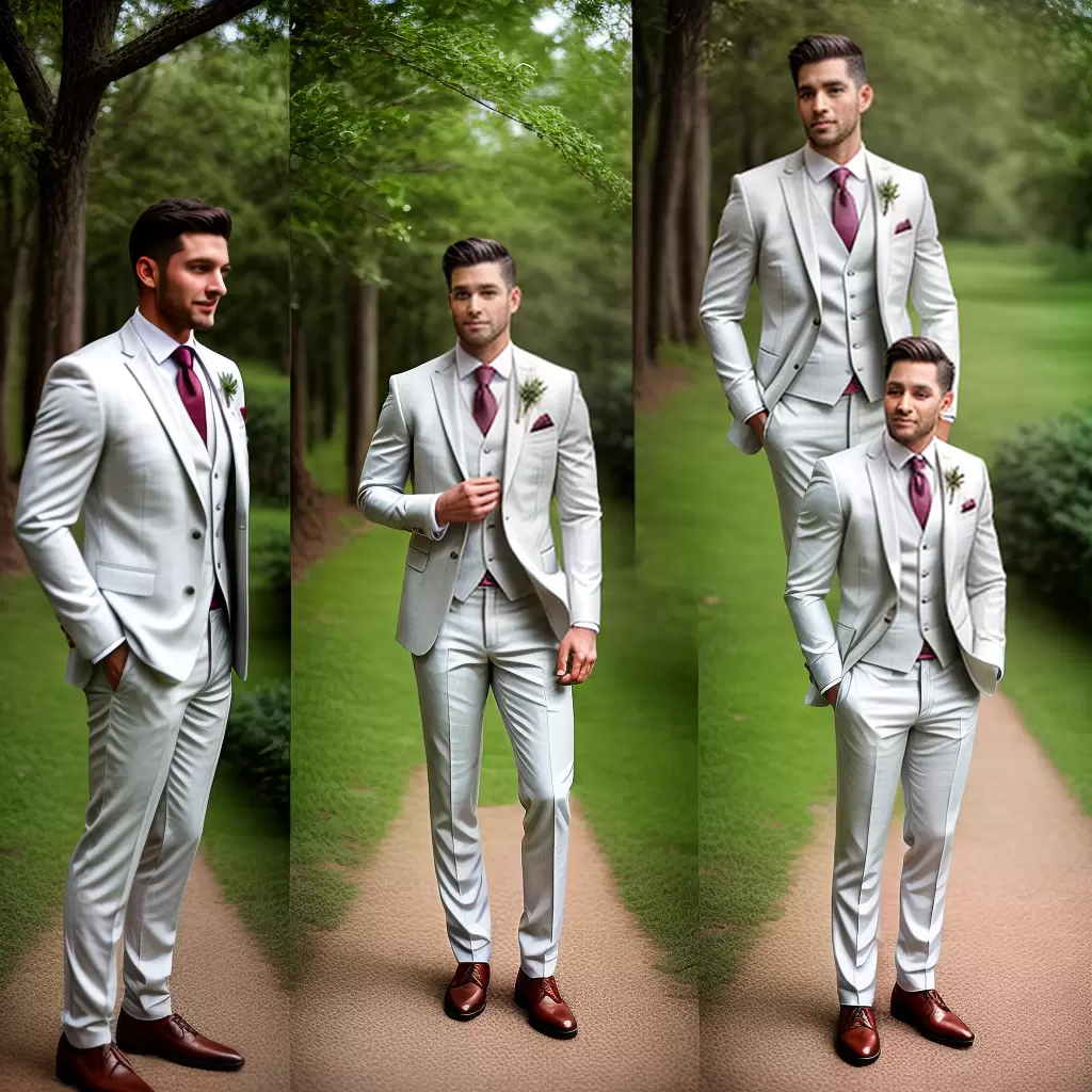 Fotos traje noivo linho floral campo