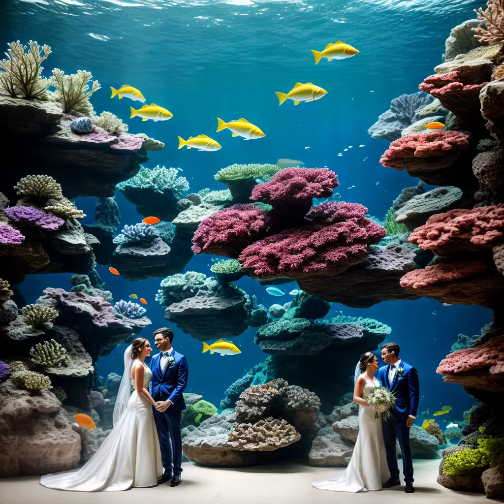 Fotos casamento aquario noivos decoracao naval