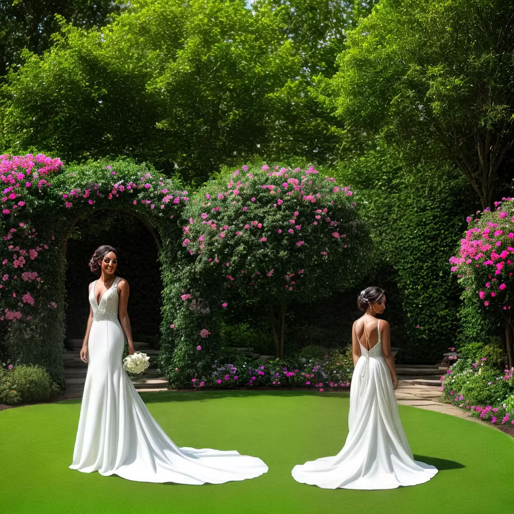 Fotos noiva jardim vestido floral 2 Fotos noiva jardim vestido floral 2