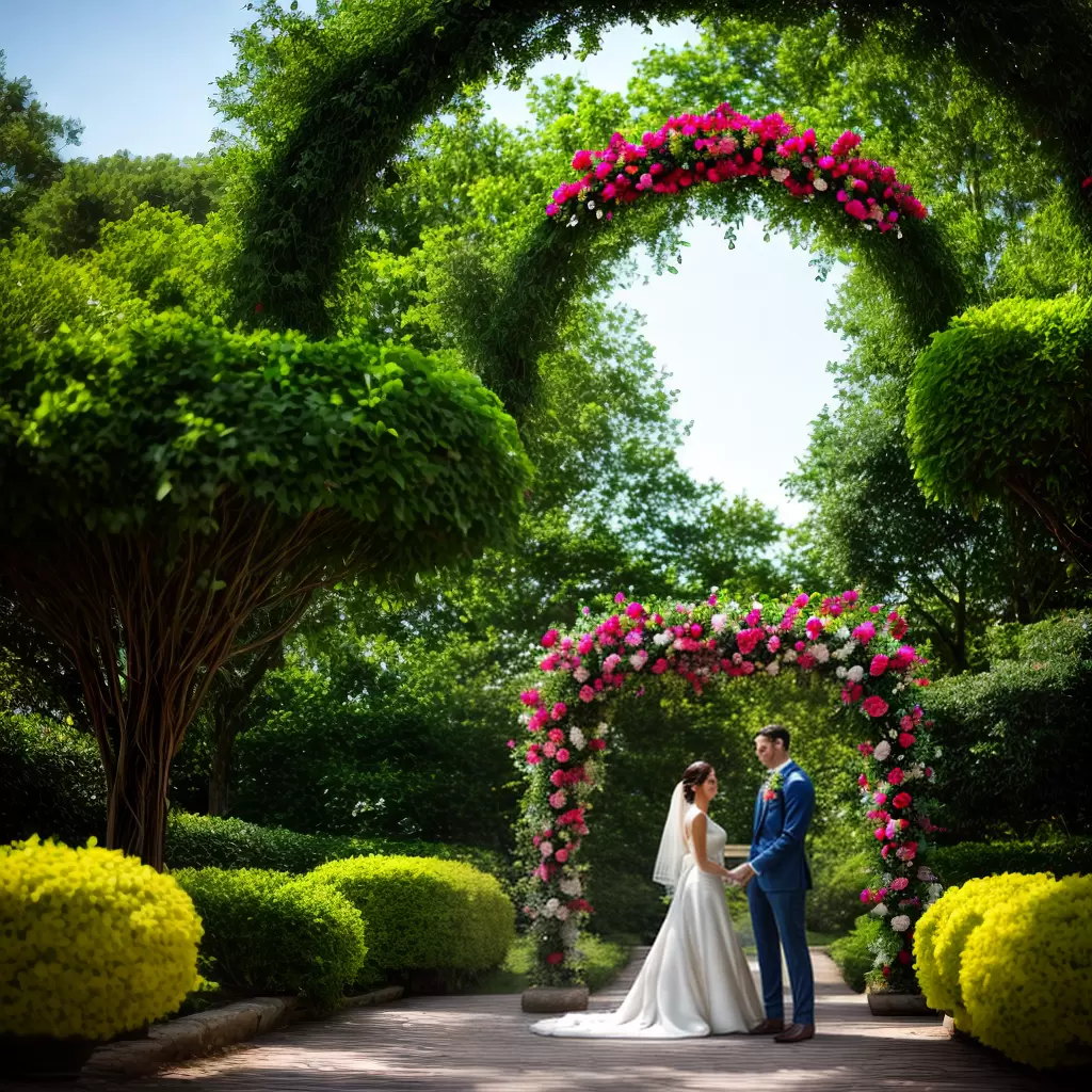 Fotos casal jardim botanico cerimonia flores