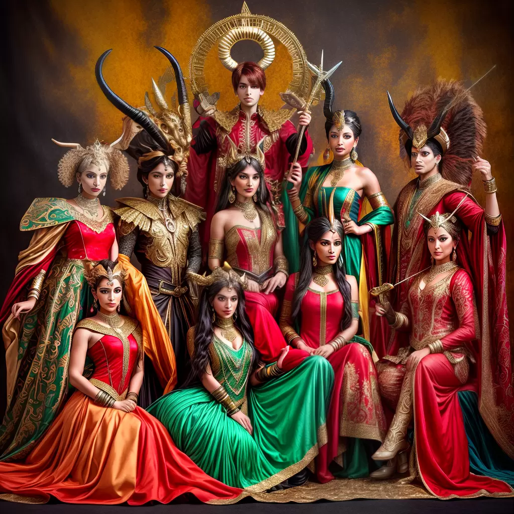 Fotos zodiaco fantasia grupo cores unicas Fotos zodiaco fantasia grupo cores unicas