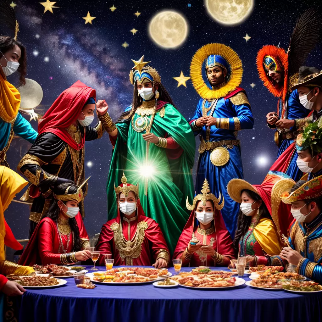 Fotos festa zodiaco mascaras comida astrologia Fotos festa zodiaco mascaras comida astrologia