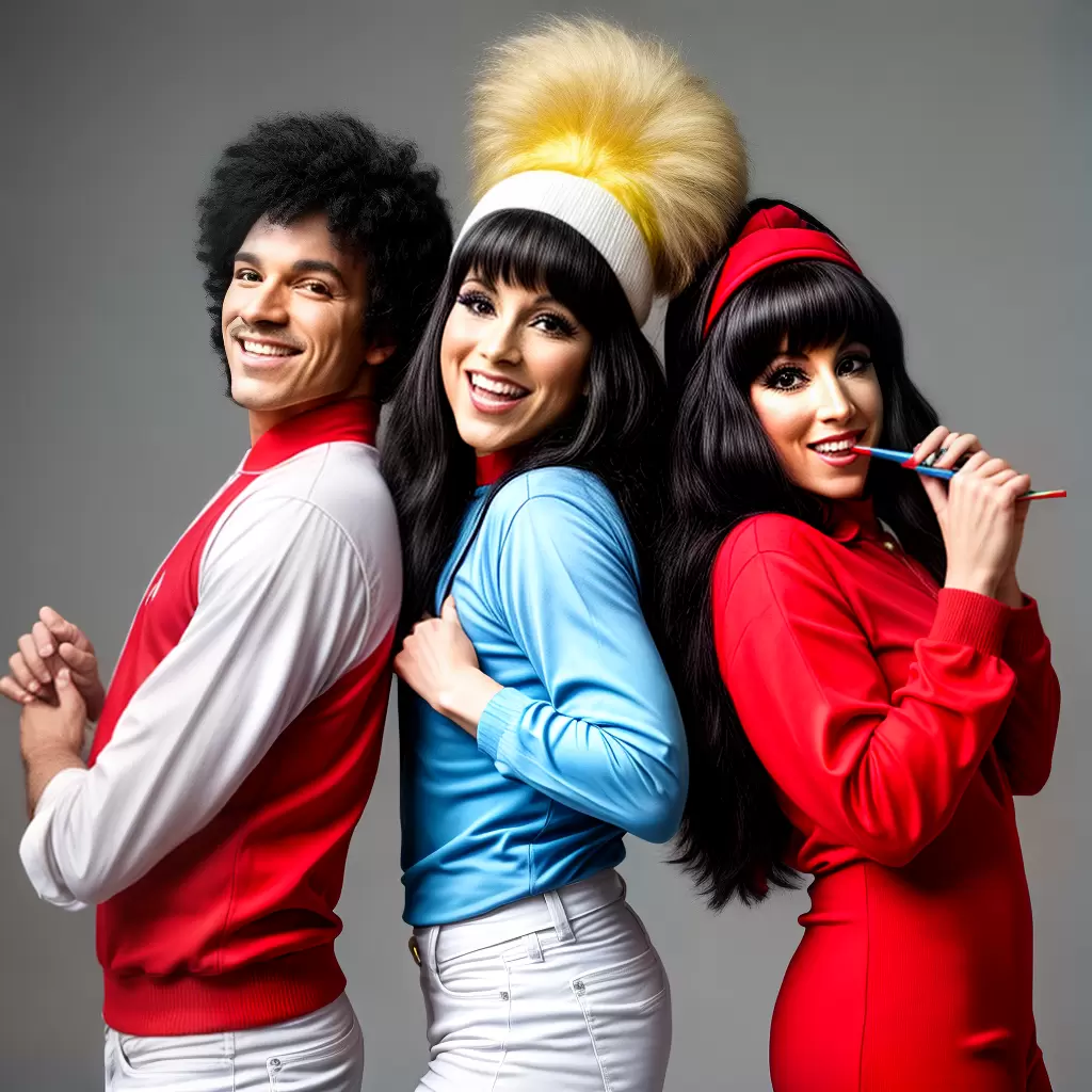 Fotos fantasia musical duplas icones