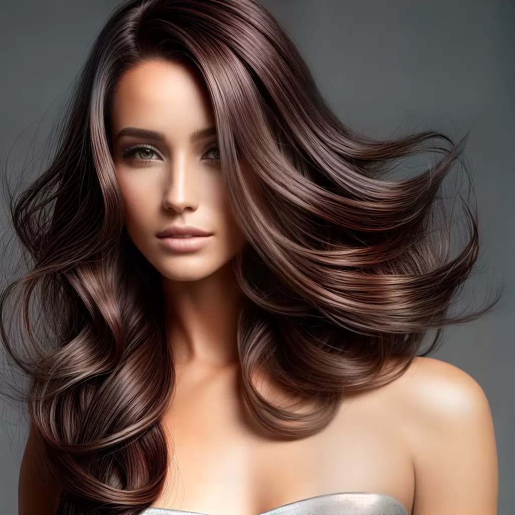 Fotos cabelo brilhante saudavel mulher