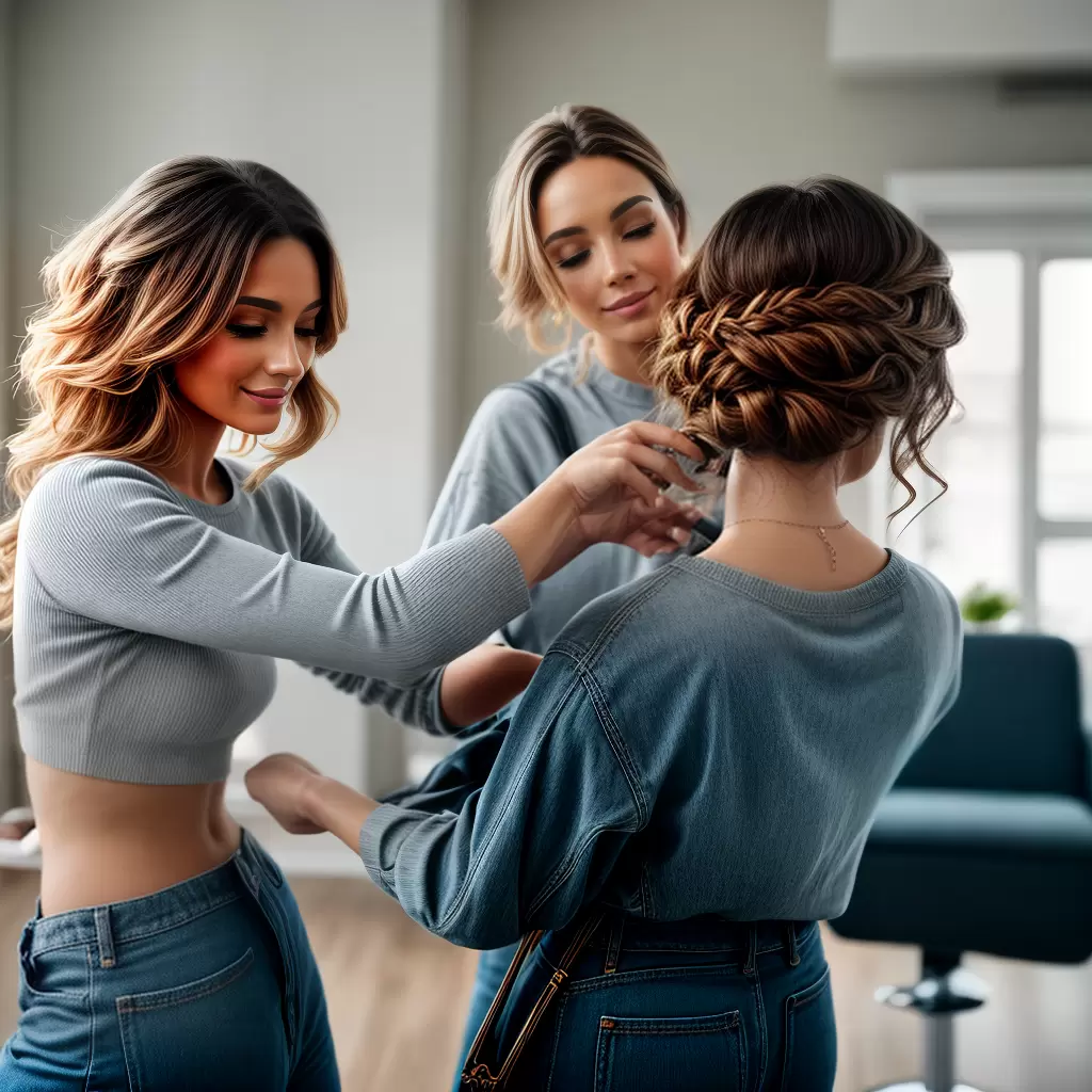 Fotos cabelo mulher cabeleireiro penteado