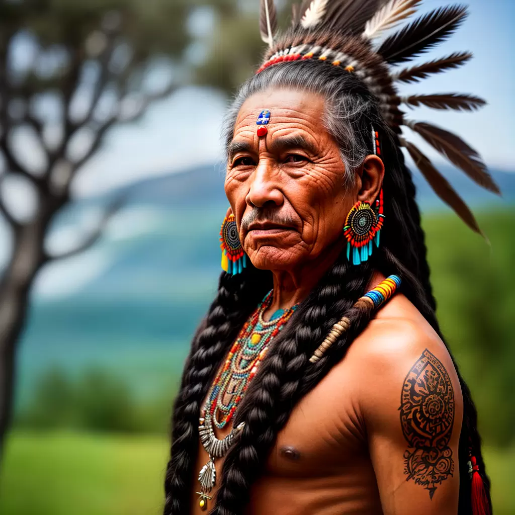 Fotos anciao indigena piercings regalia paisagem Fotos anciao indigena piercings regalia paisagem