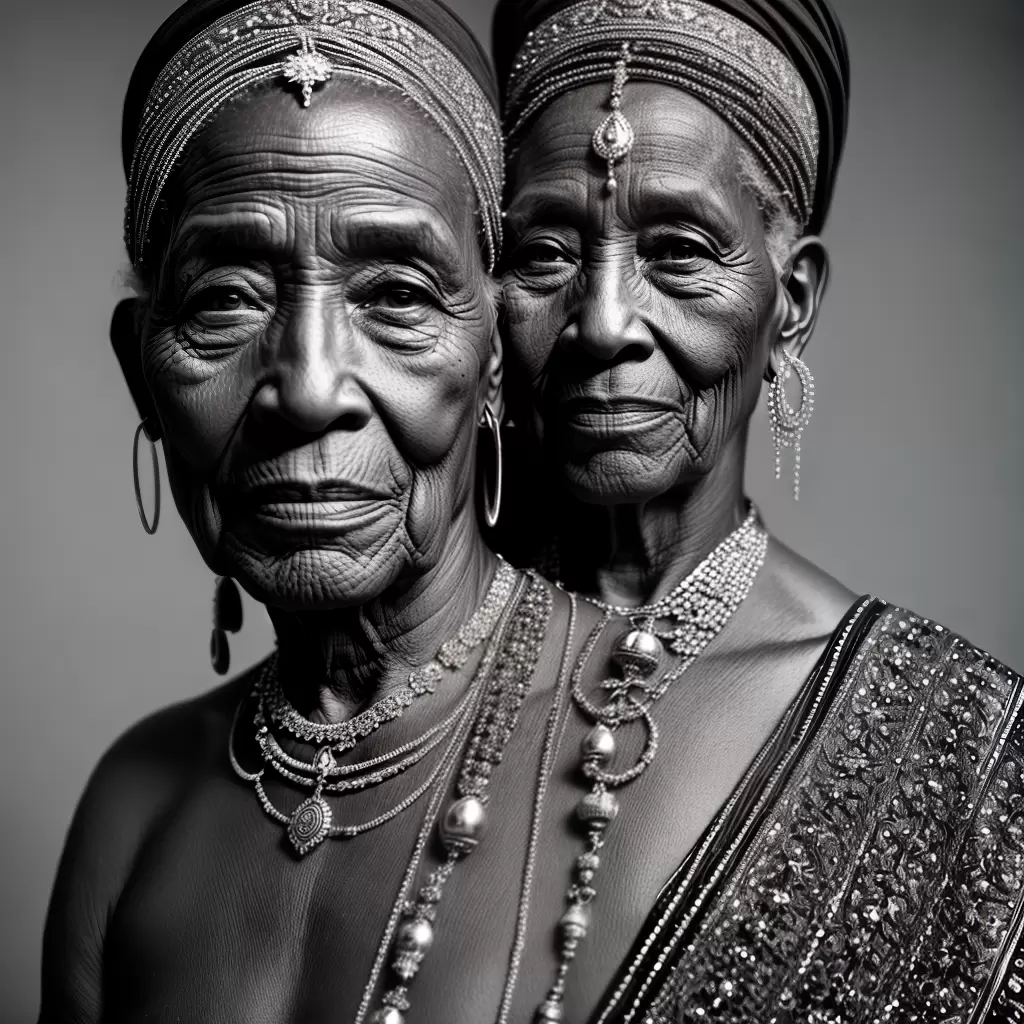 Fotos pessoa idosa piercing vestimenta tradicional