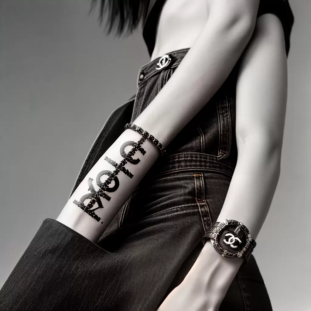 Fotos tatuagem chanel pulso preto branco