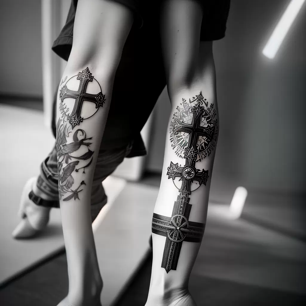 Fotos tatuagem cruz raios fe