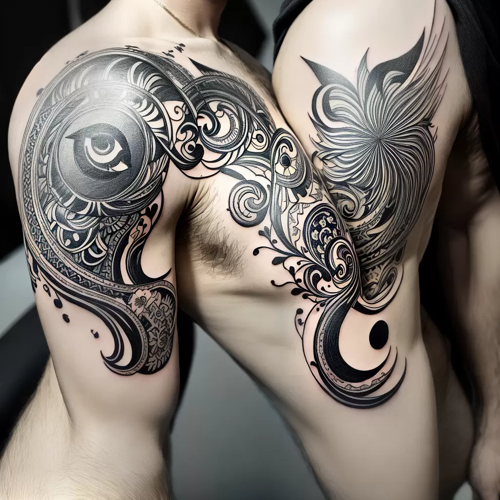 Fotos tatuagem abstrata picasso braque geometrica