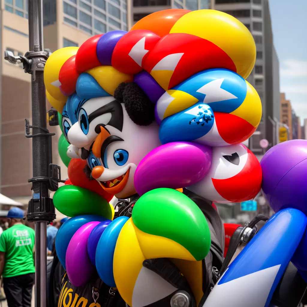 Fotos personagem animado piercings cidade computador