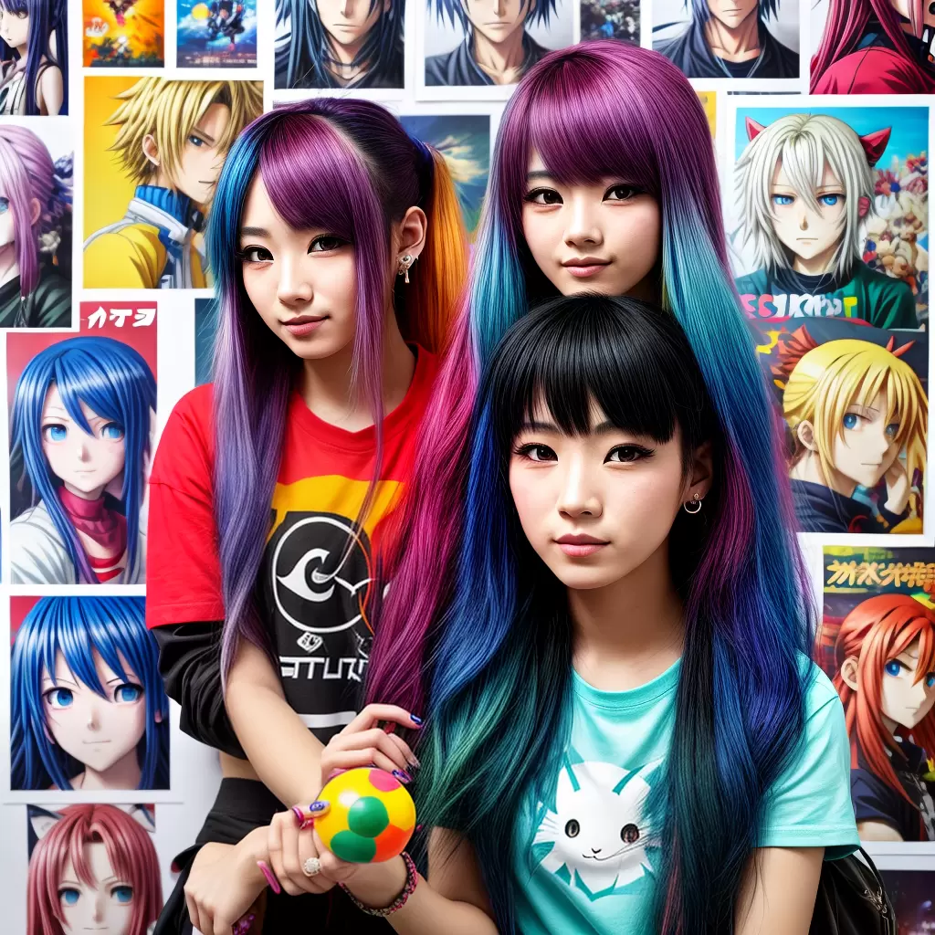 Fotos mulher cabelo colorido piercings anime manga Fotos mulher cabelo colorido piercings anime manga