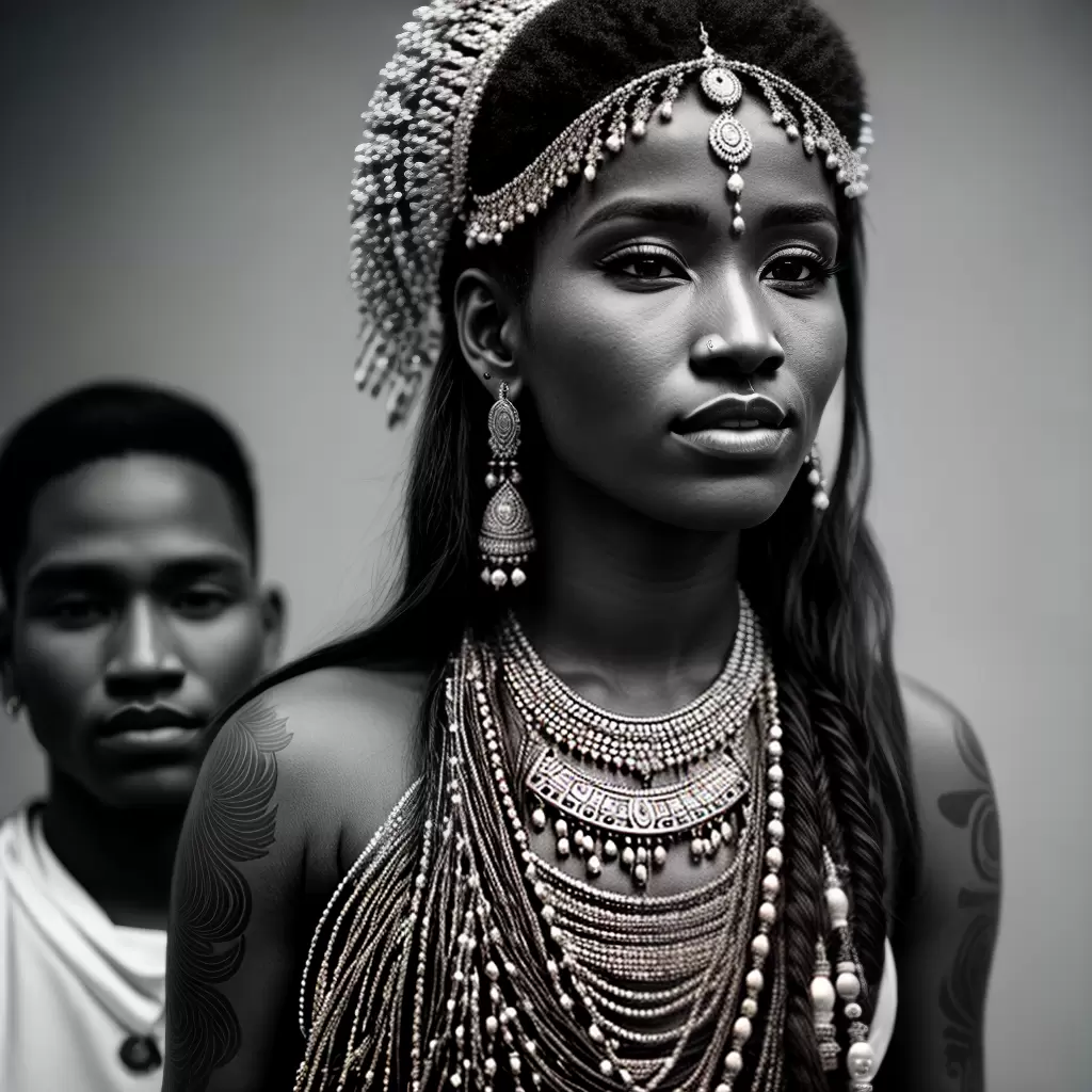 Fotos piercing tribal preto branco arte