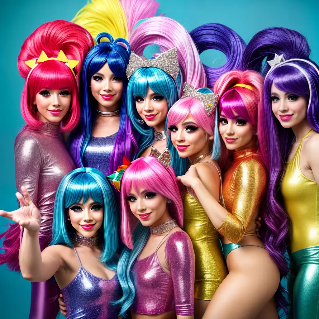 Fotos amigos fantasias pop diversao