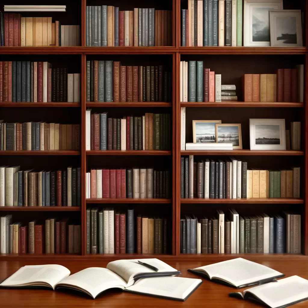 Fotos estante livros inspiracao escrita