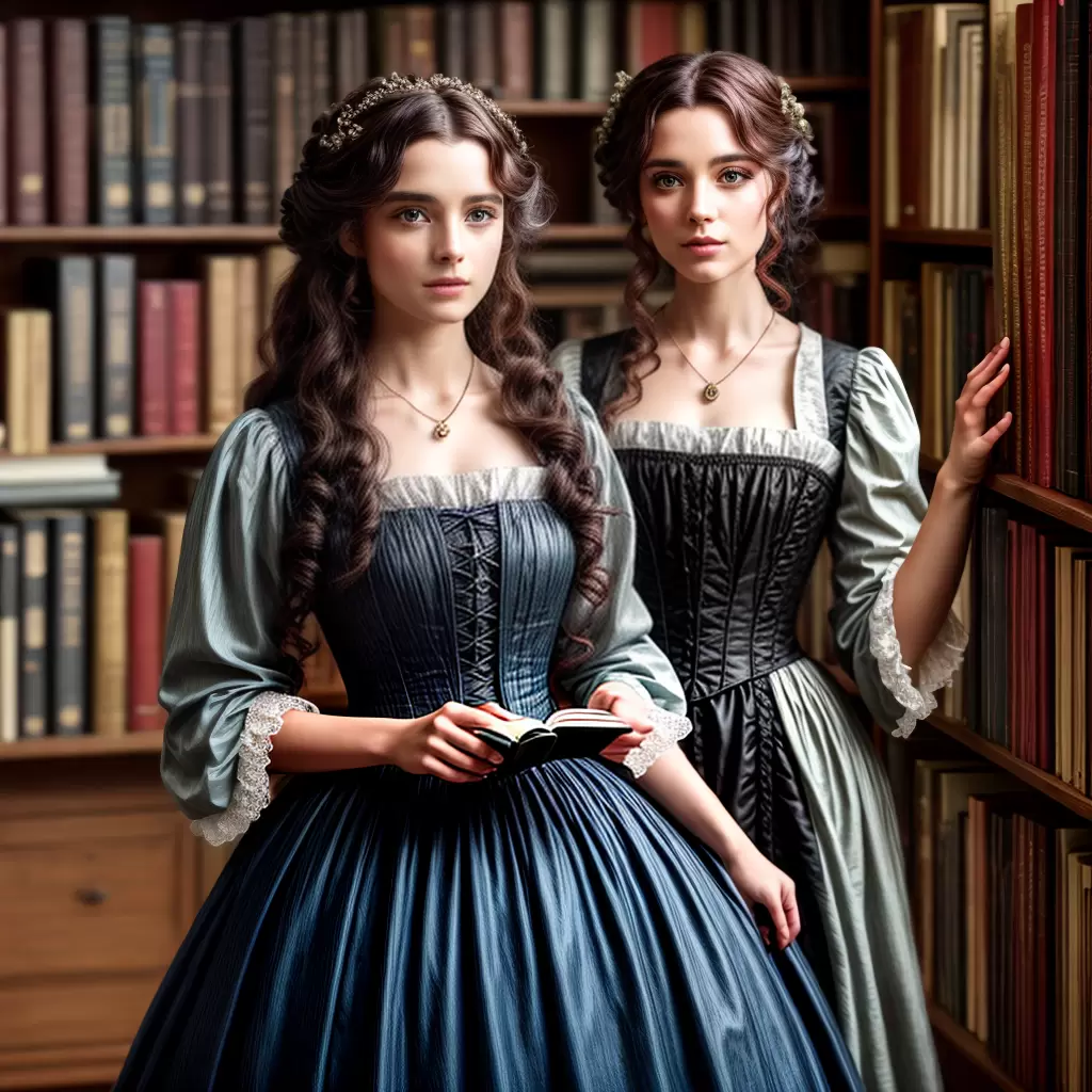 Fotos fantasia literaria mulher gown livros