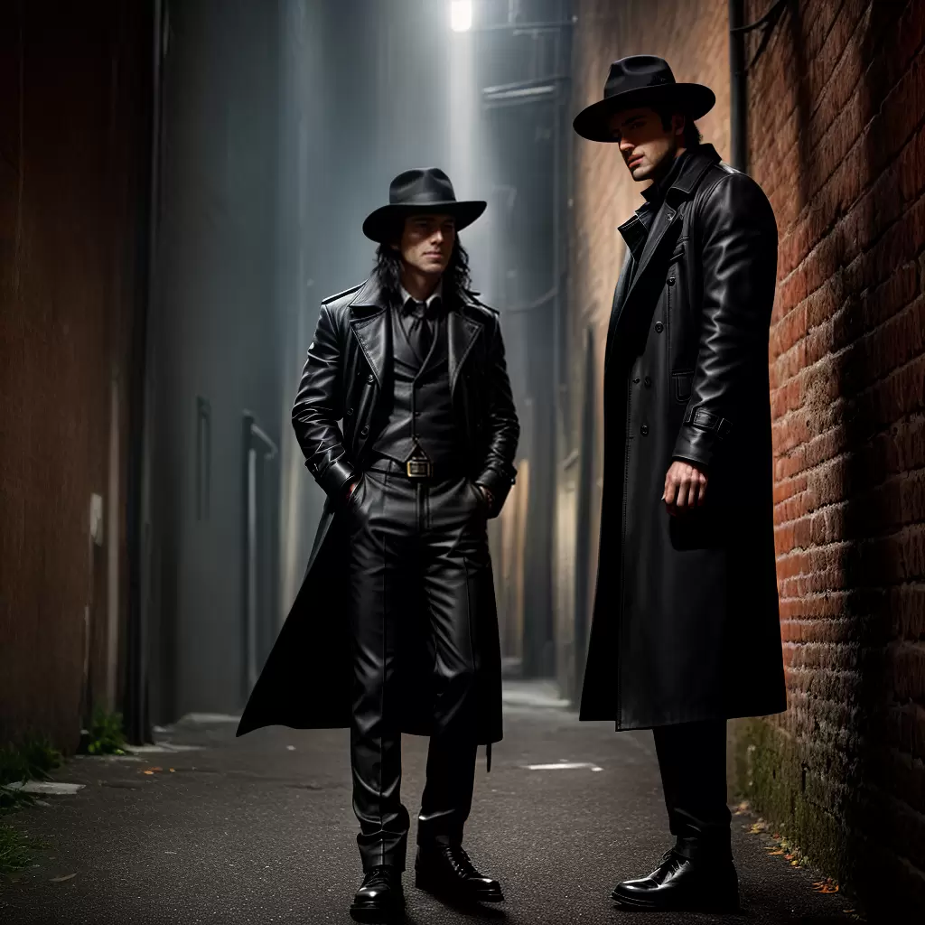 Fotos beco sombrio criminoso chapeu trenchcoat Fotos beco sombrio criminoso chapeu trenchcoat