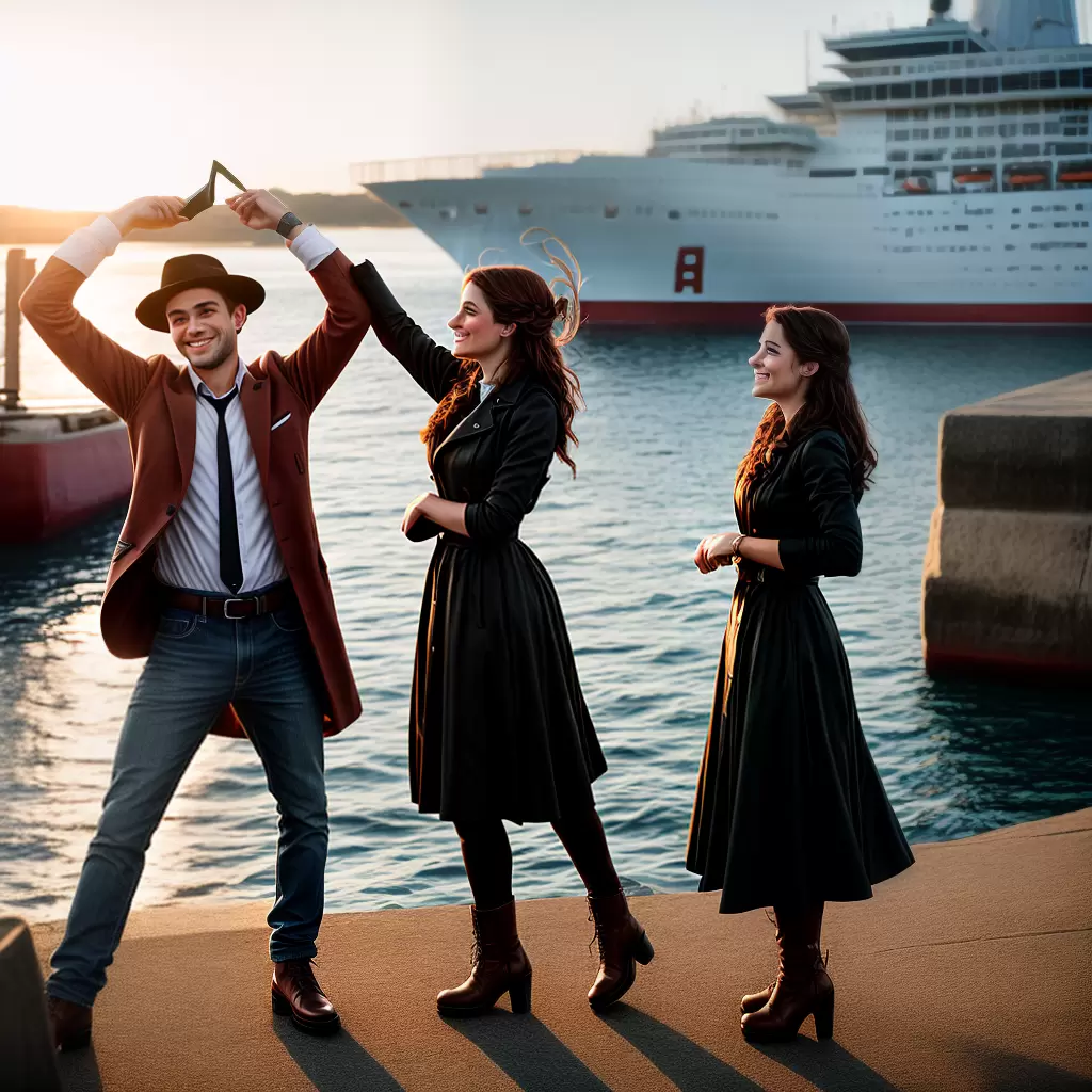 Fotos casal jack rose navio pose