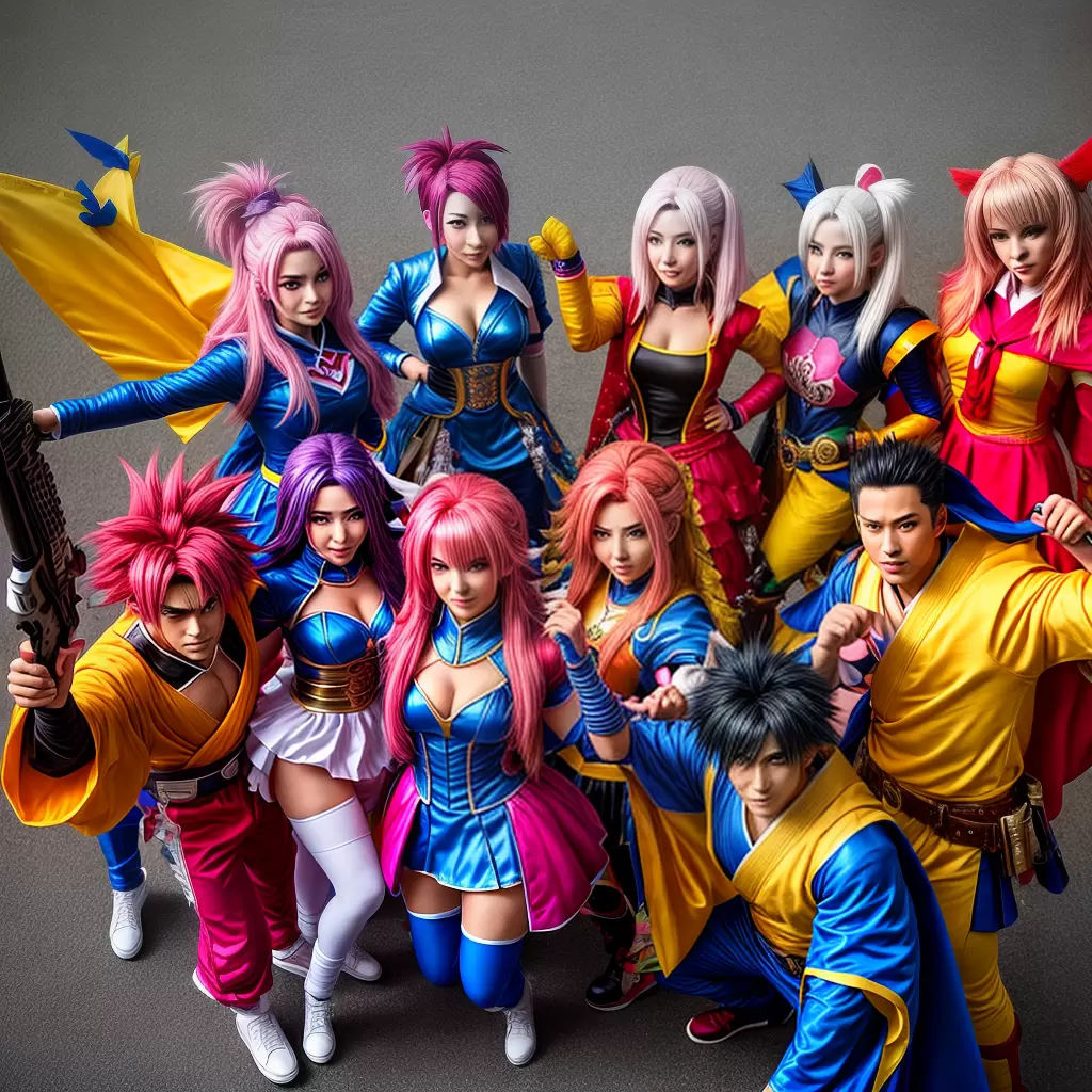 Fotos cosplay anime personagens energia