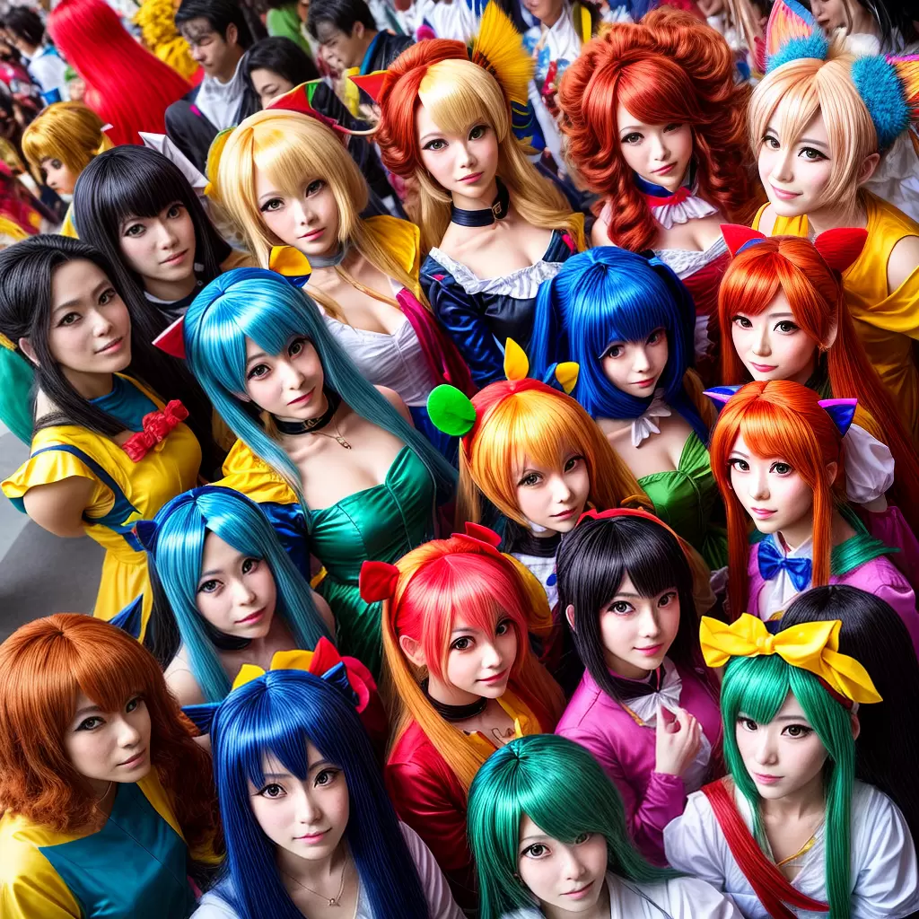Fotos cosplay anime cores cenarios