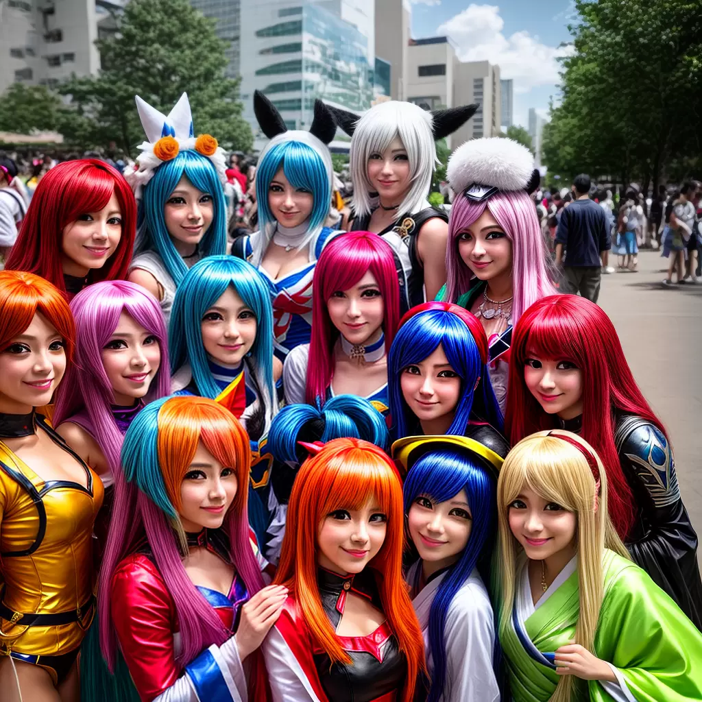 Fotos cosplay anime colorido paixao fas