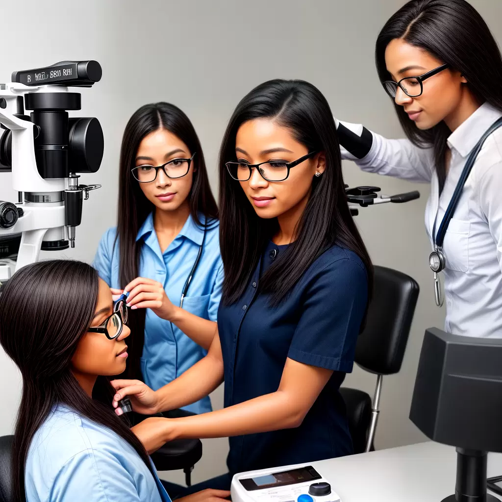 Fotos exame oculos optometrista visao