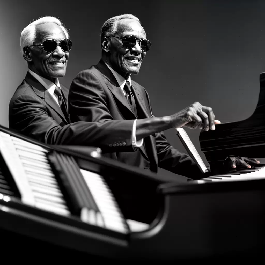 Fotos ray charles piano oculos