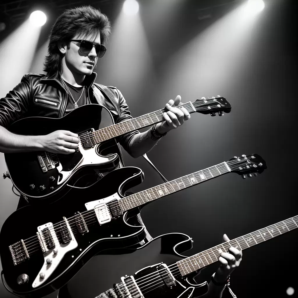 Fotos musico oculos guitarra palco