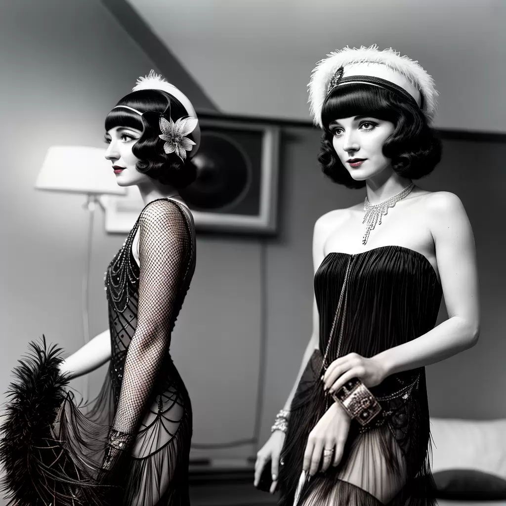 Fotos mulher vestido flapper chapeu cloche