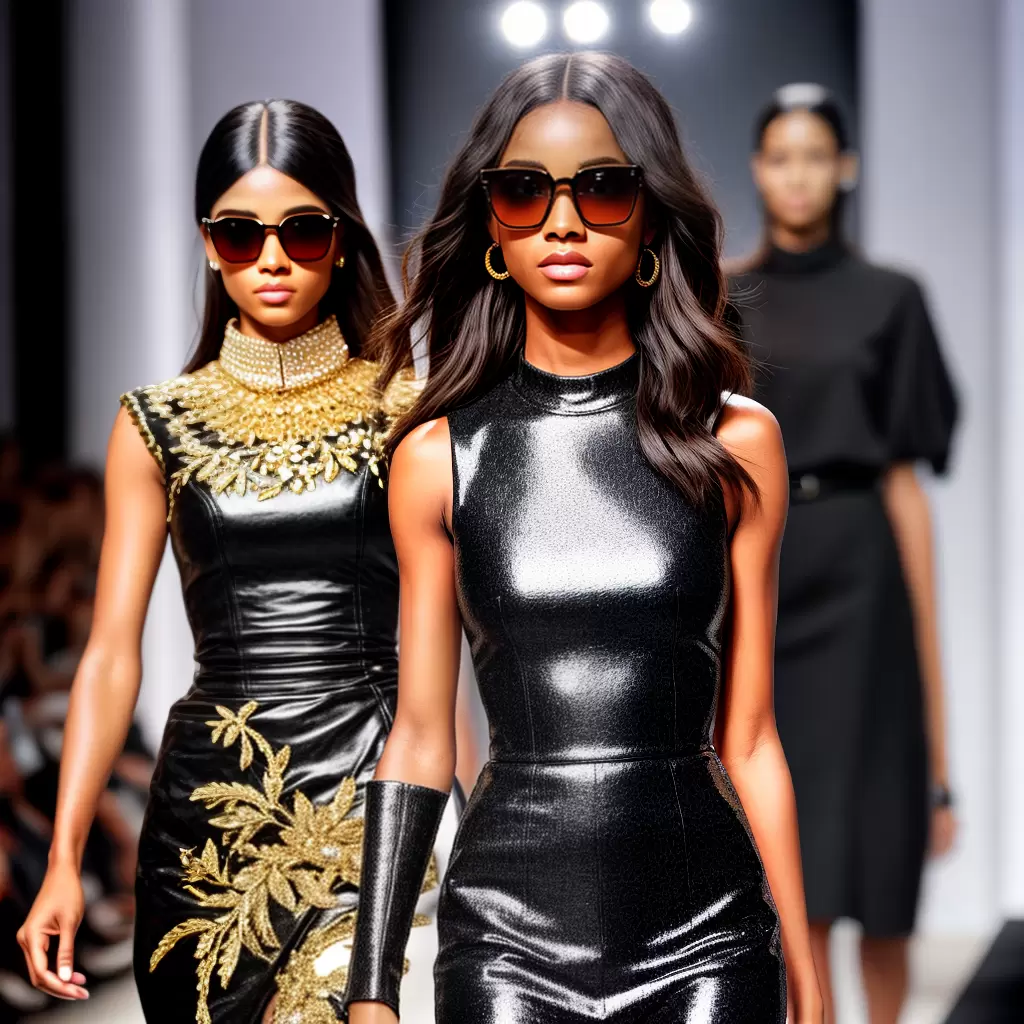 Fotos desfile oculos oversized ouro
