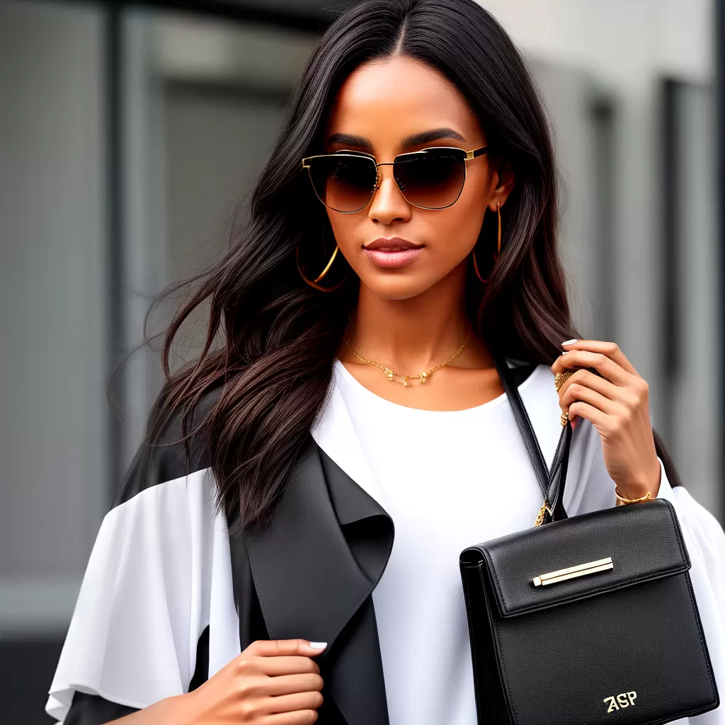 Fotos oculos preto bolsa couro
