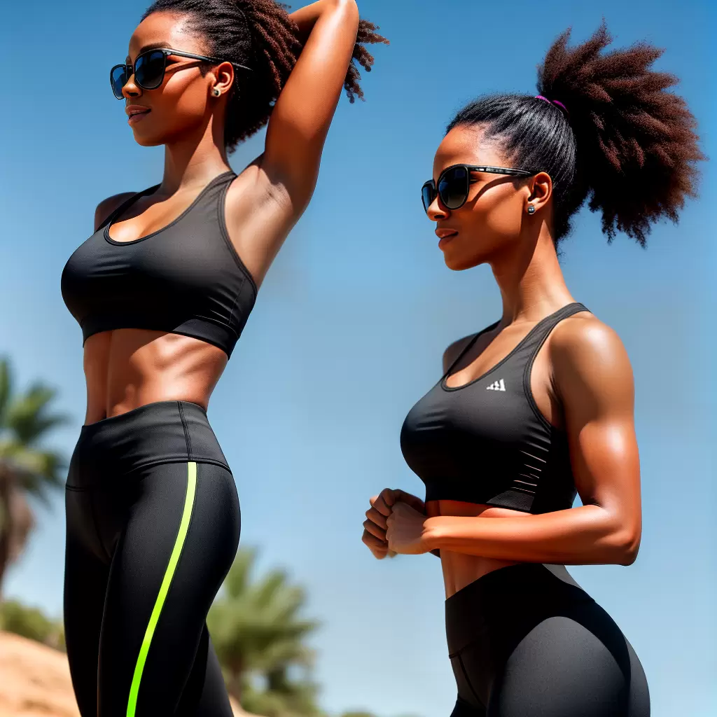 Fotos mulher legging top preto oculos