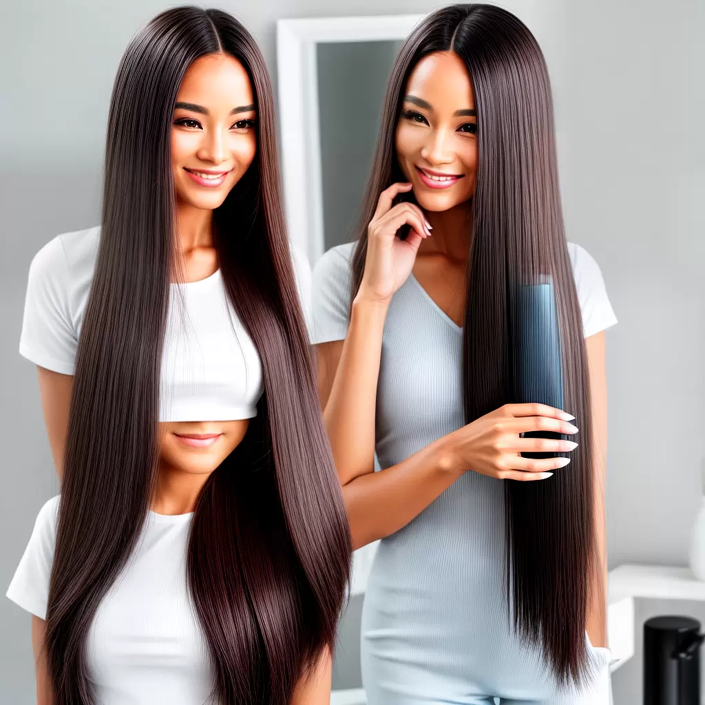 Fotos cabelo brilhante shampoo sem sulfato
