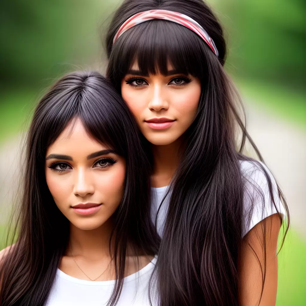 Fotos mulher headband franja crescendo