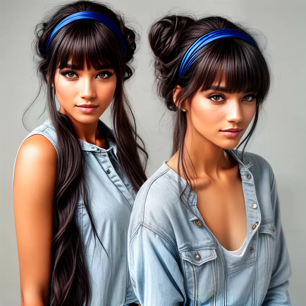 Fotos mulher cabelo headband estilo