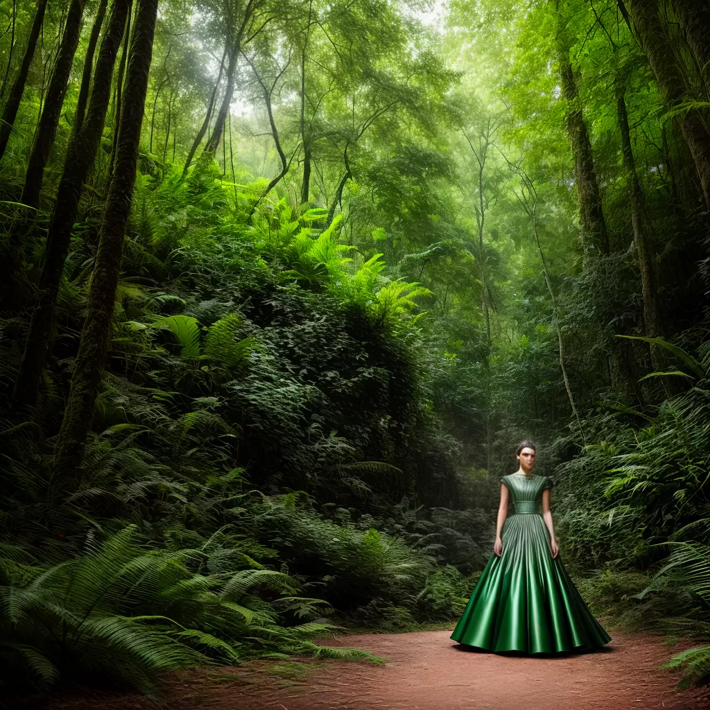 Fotos moda sustentavel gucci floresta verde