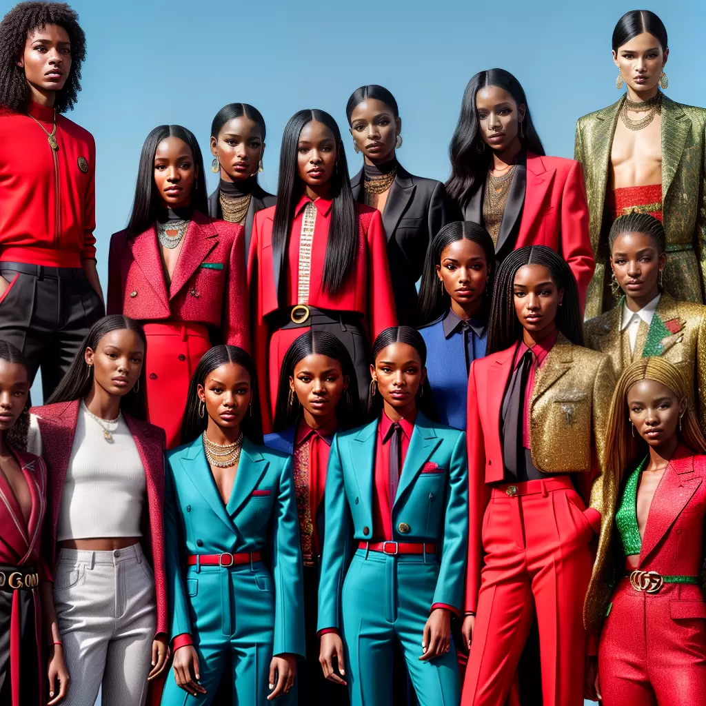 Fotos modelo gucci diversidade moda fundo colorido Fotos modelo gucci diversidade moda fundo colorido