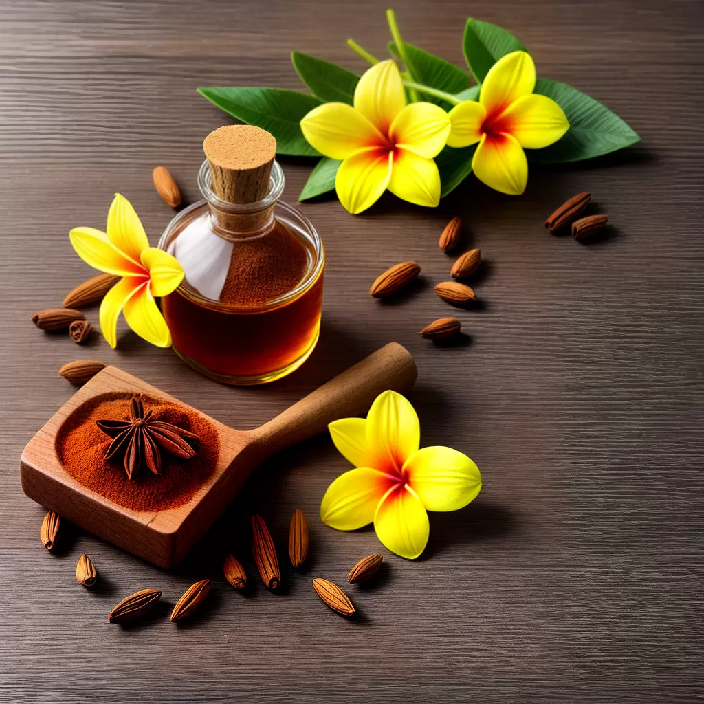 Fotos perfume ingredientes exoticos flores madeira