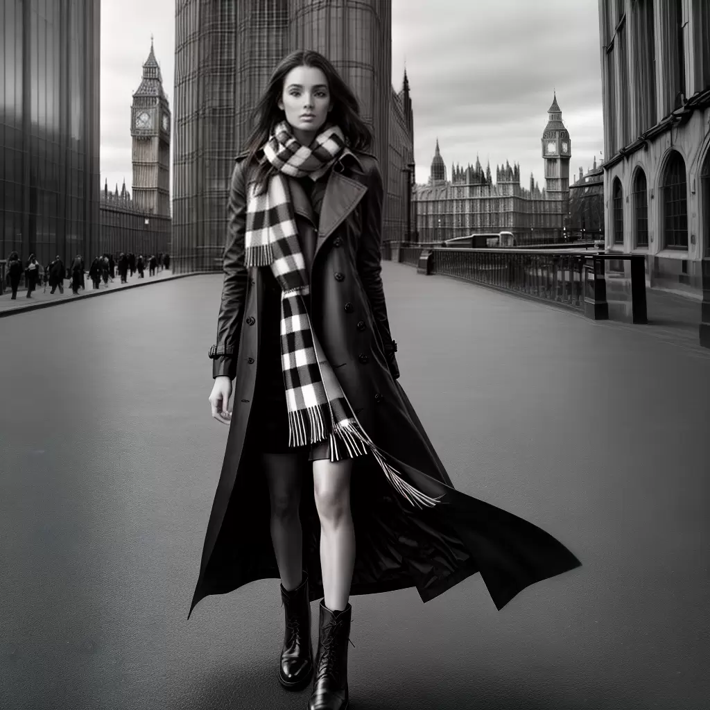Fotos modelo trench coat burberry londres