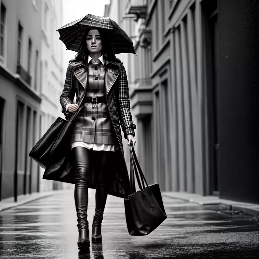 Fotos mulher londres chuva trench coat burberry Fotos mulher londres chuva trench coat burberry