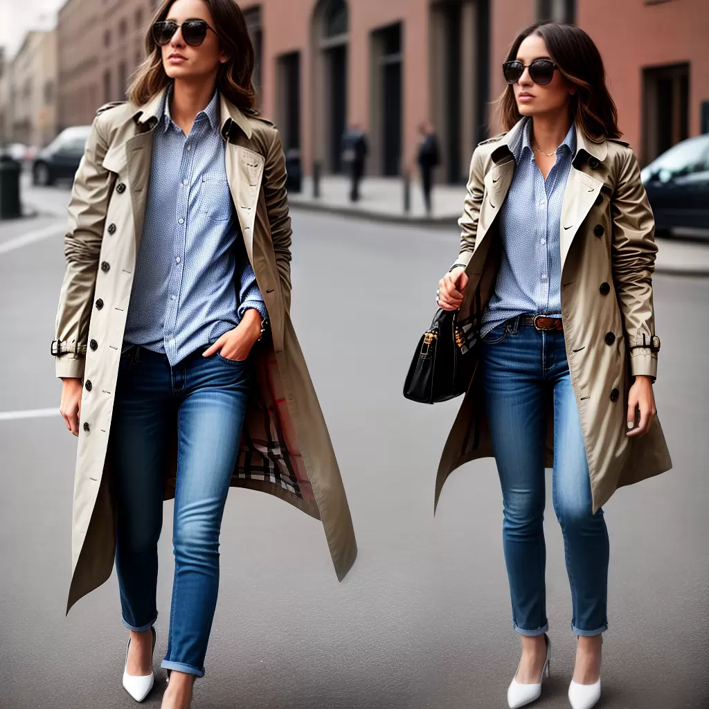 Fotos trench coat burberry jeans camiseta Fotos trench coat burberry jeans camiseta