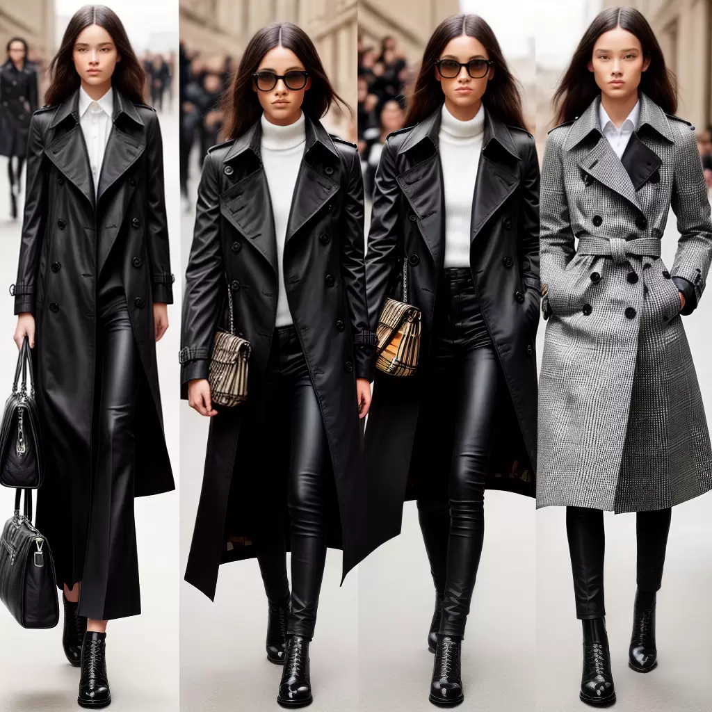 Fotos trench coat burberry evolucao moda