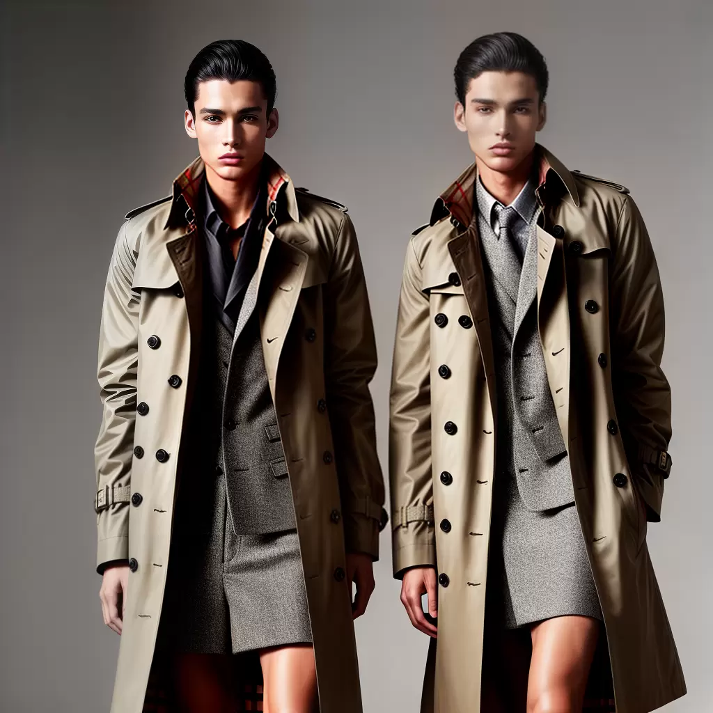 Fotos trench coat burberry tradicional moderno