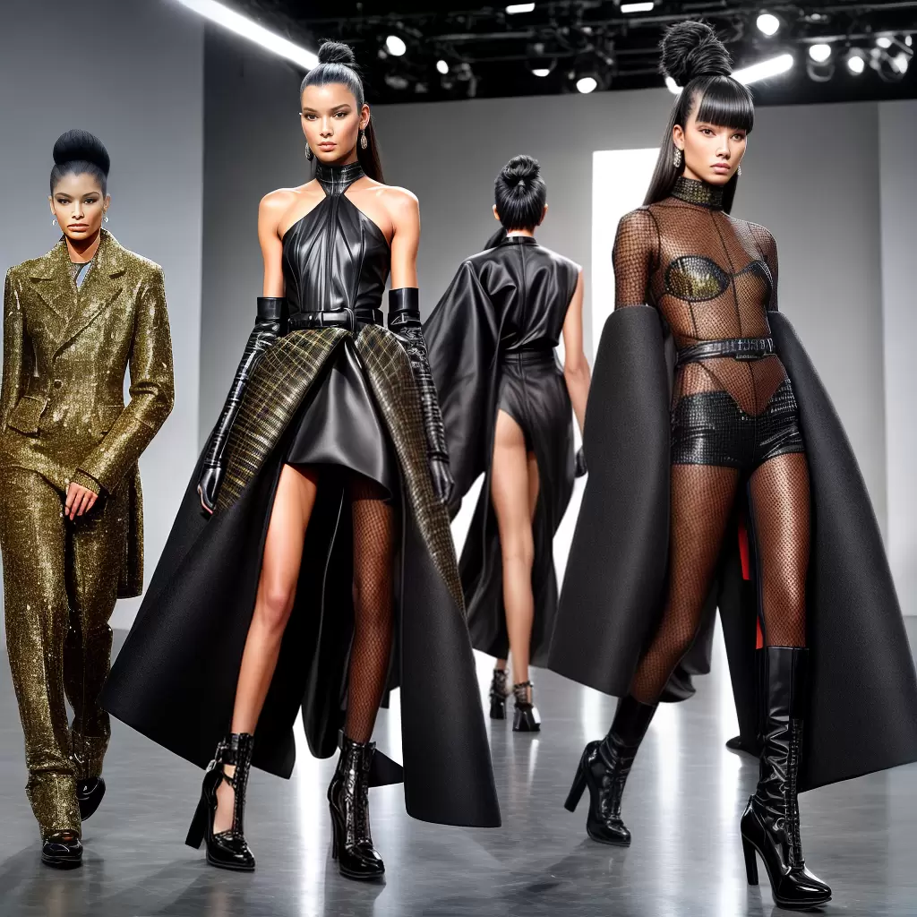 Fotos desfile balenciaga modelo inovacao