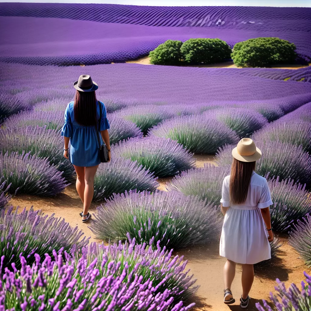 Fotos campo lavanda aroma
